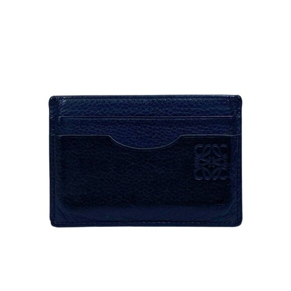 Loewe Card Case Logo Anagram Leather Black